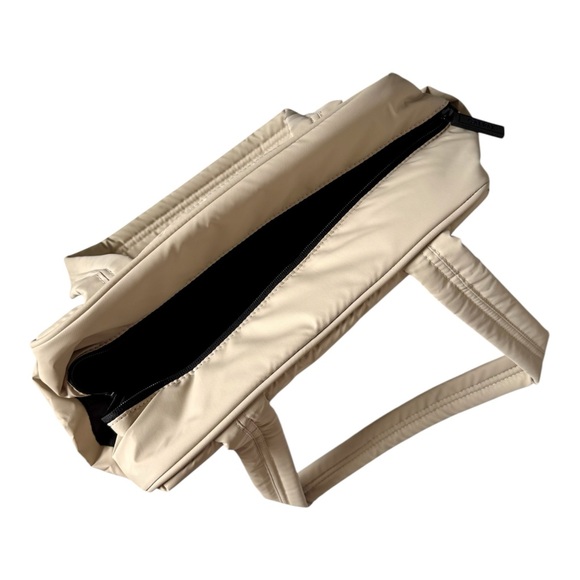 CALPAK Luka Mini Puffy Duffel Bag Oatmeal Beige Travel Gym - Picture 3 of 6